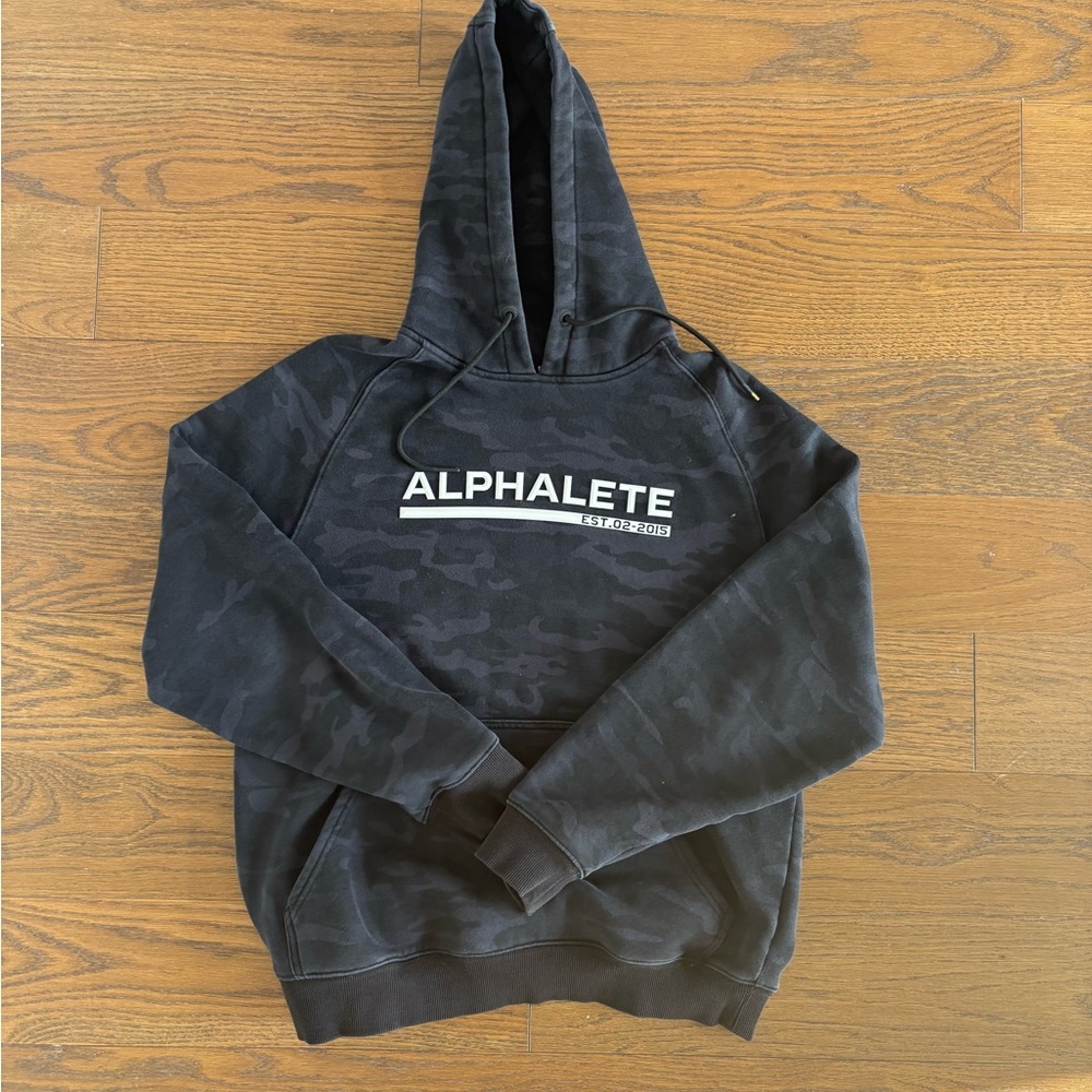 Alphalete Black Camo Hoodie